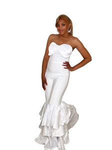 Ruffle and Slay White Jumpsuit