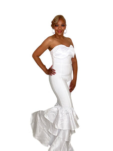 Ruffle and Slay White Jumpsuit