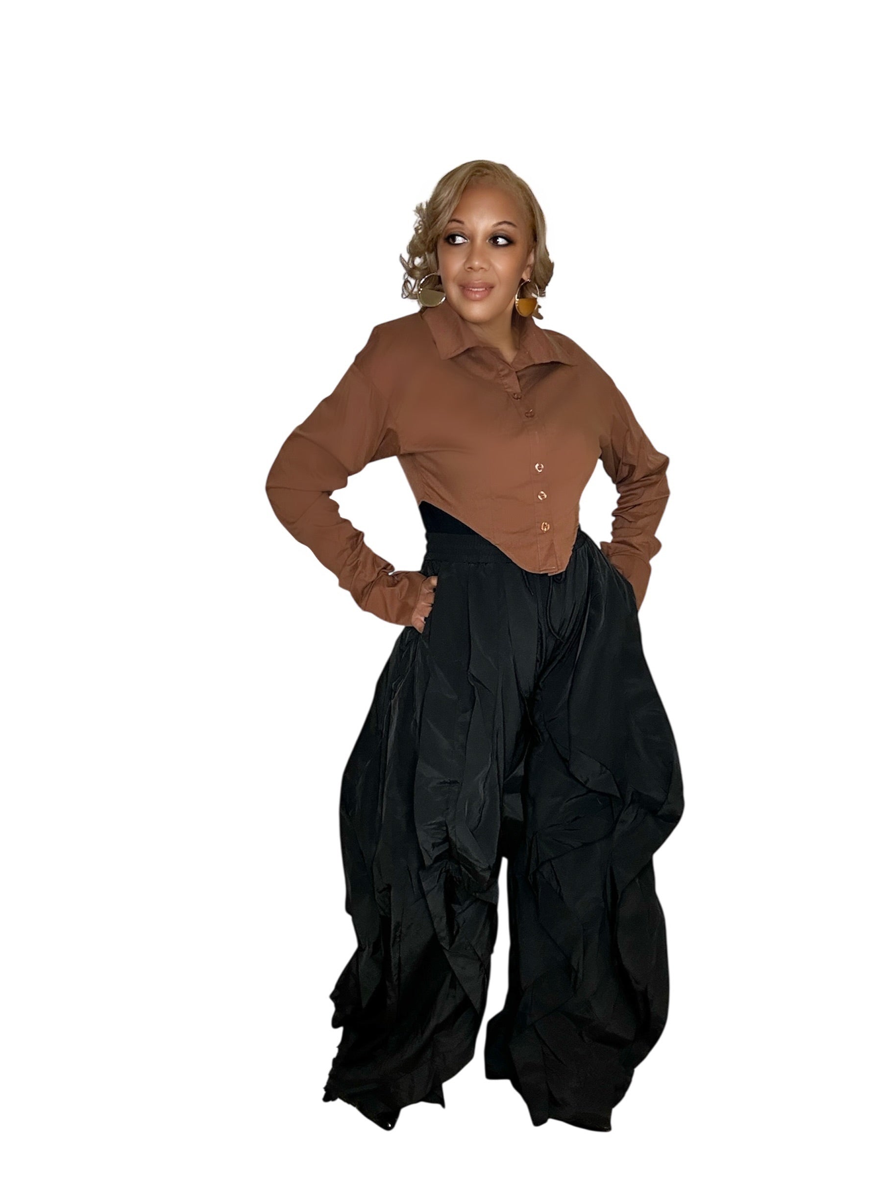 Ripple Effect Black Jogger Pants