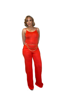 Sweet Sensation Orange Jumpsuit