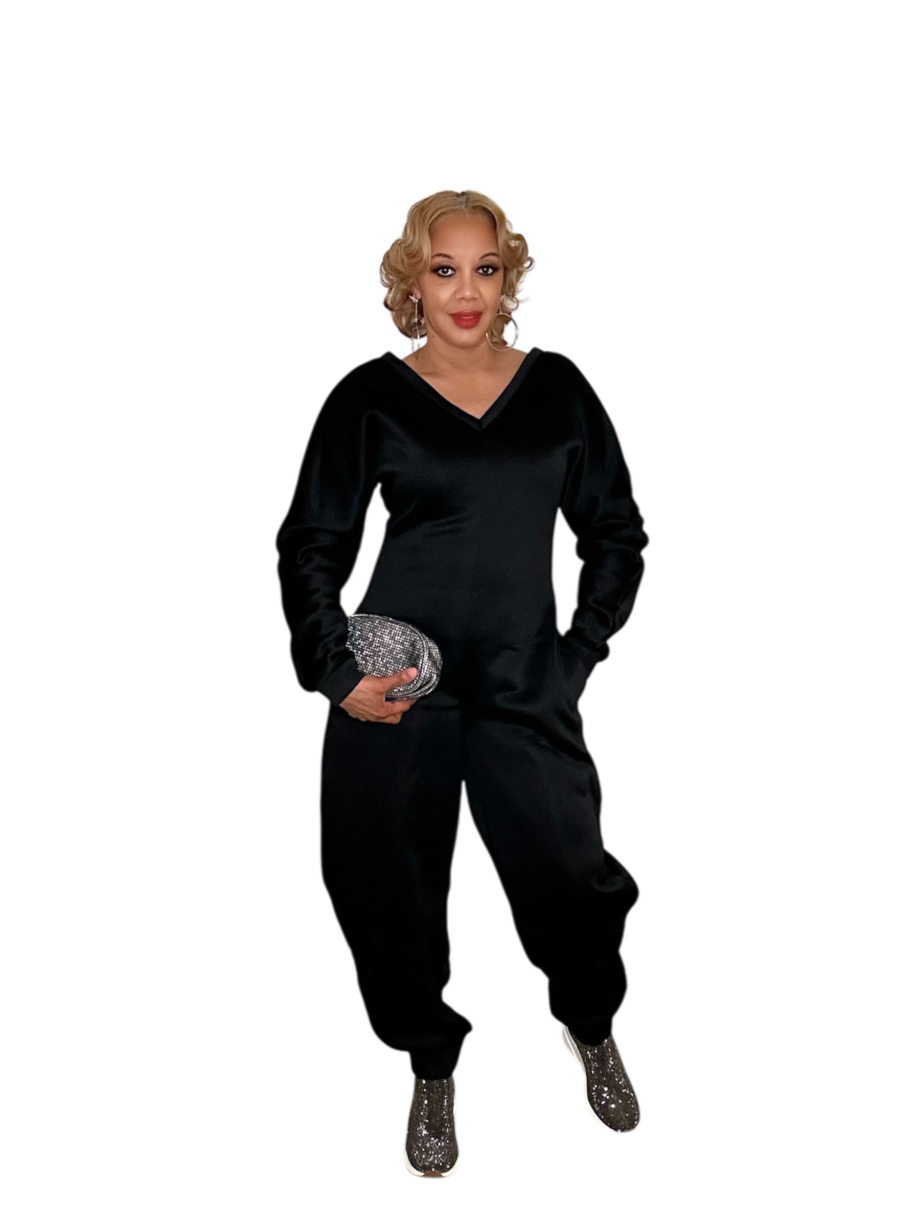 Go Mode Black Jumpsuit