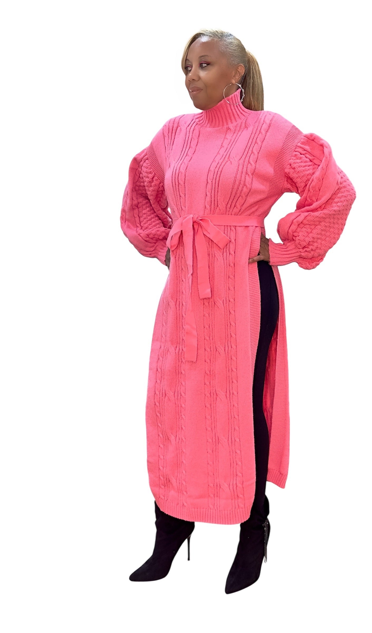 Pink Petal Tunic Sweater