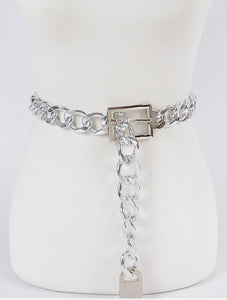 Chunky Chain Belt(Silver)