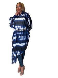 Takeover Tunic Top(Blue)