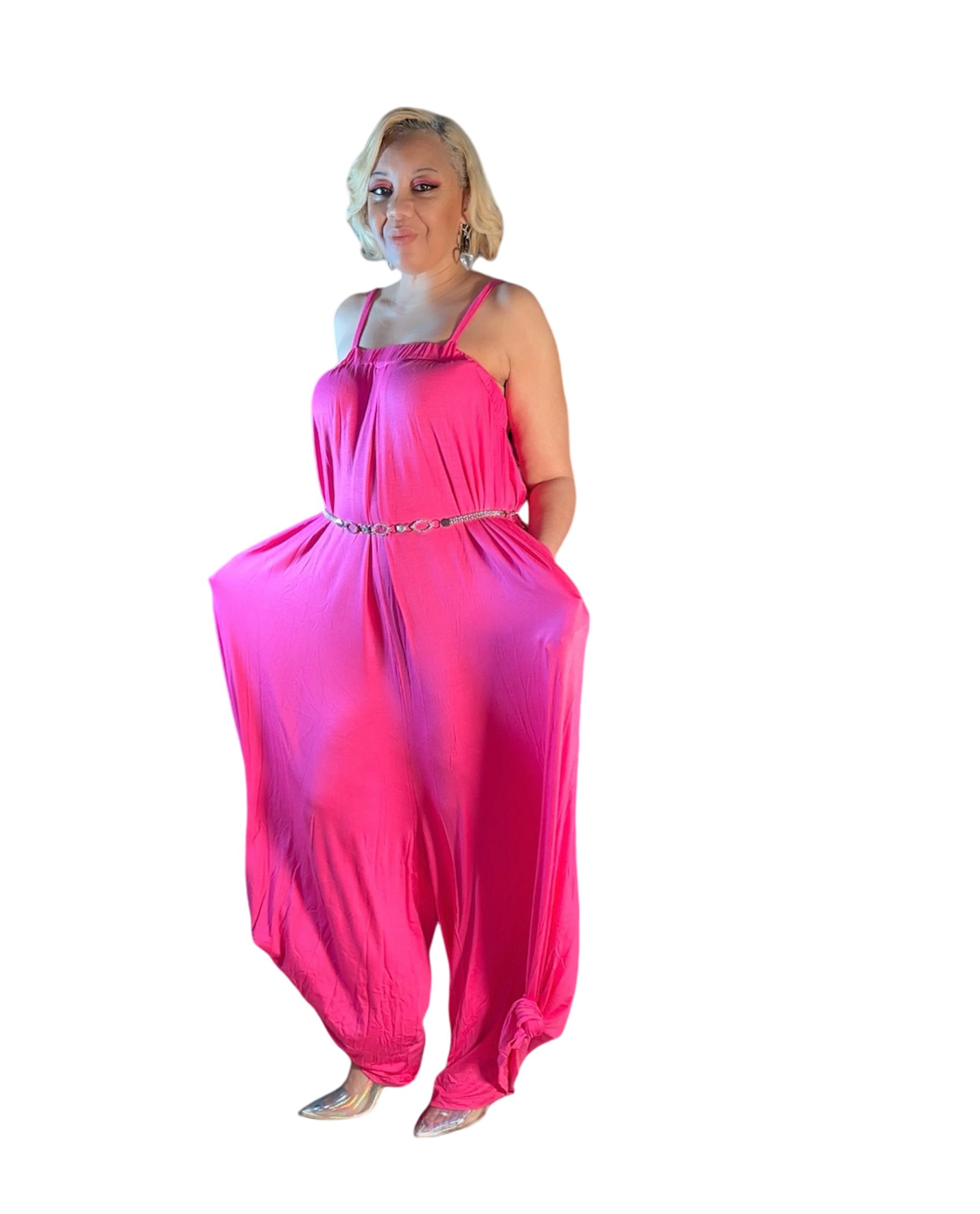 Fly In Fuchsia Jumpsuit