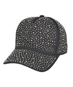 Rhinestone Runway Baseball Cap(Black)
