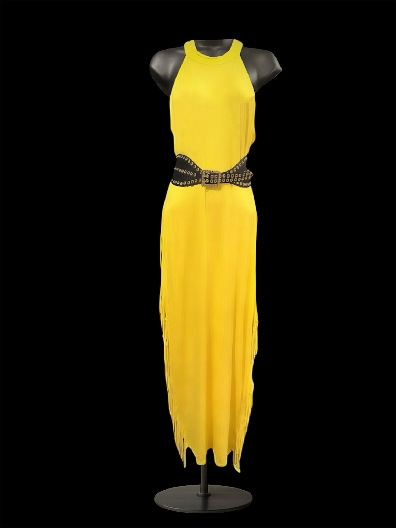 Hello Yellow Fringe Dress