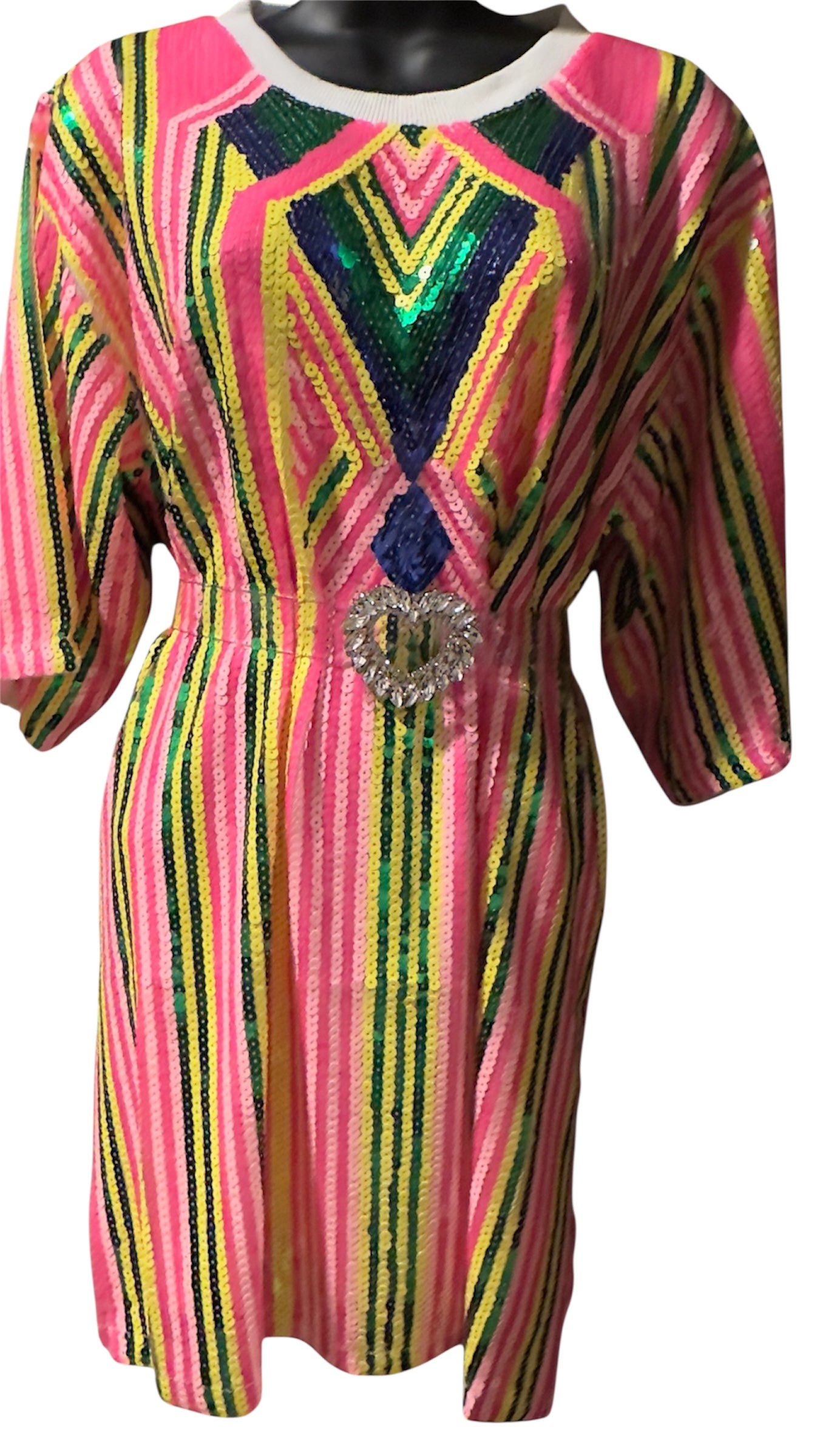 Glow Up Multicolored Tunic Dress