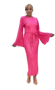 Pleats Of Passion Pink Dress