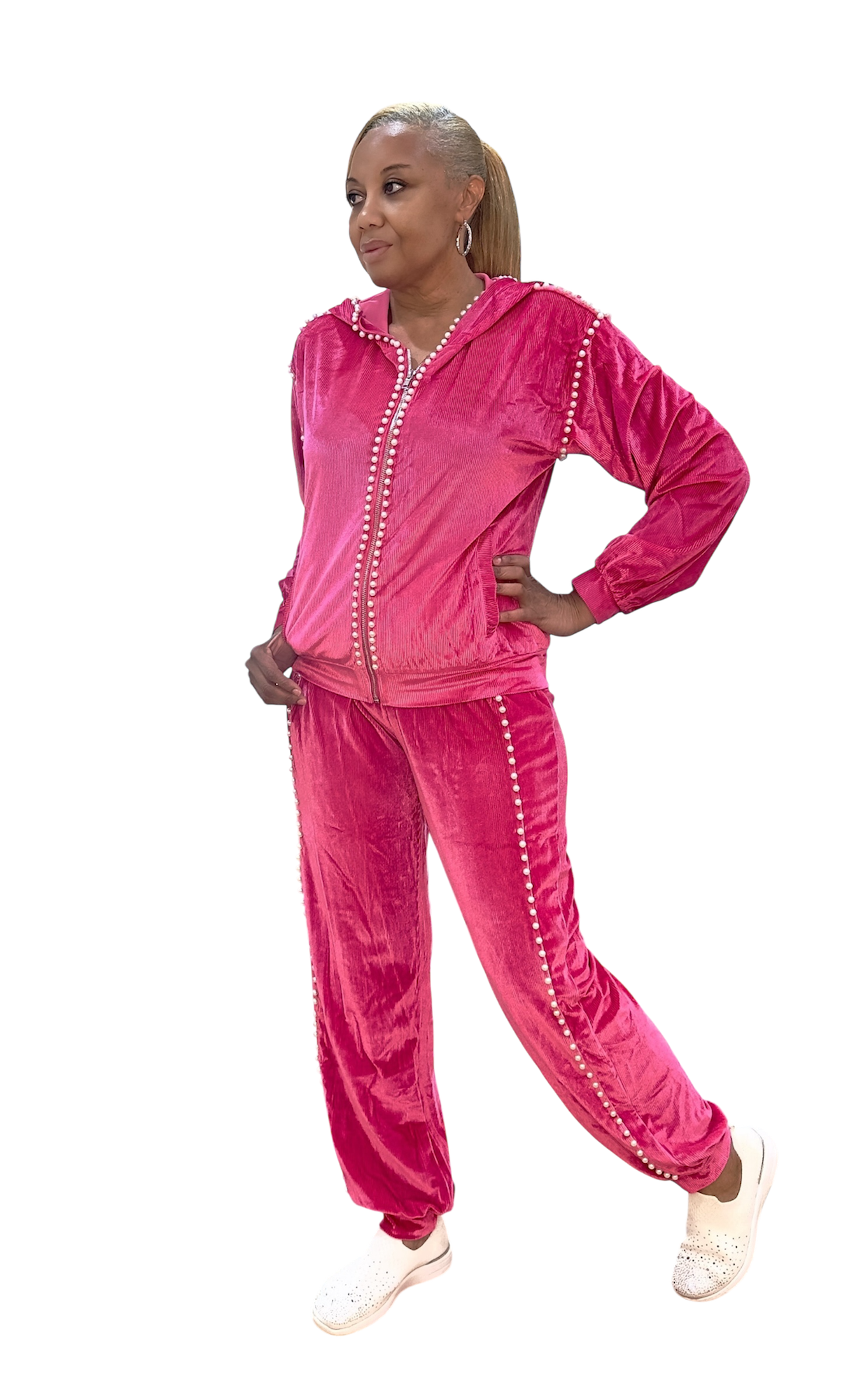 Glamorous Life Jogger Set (Pink)