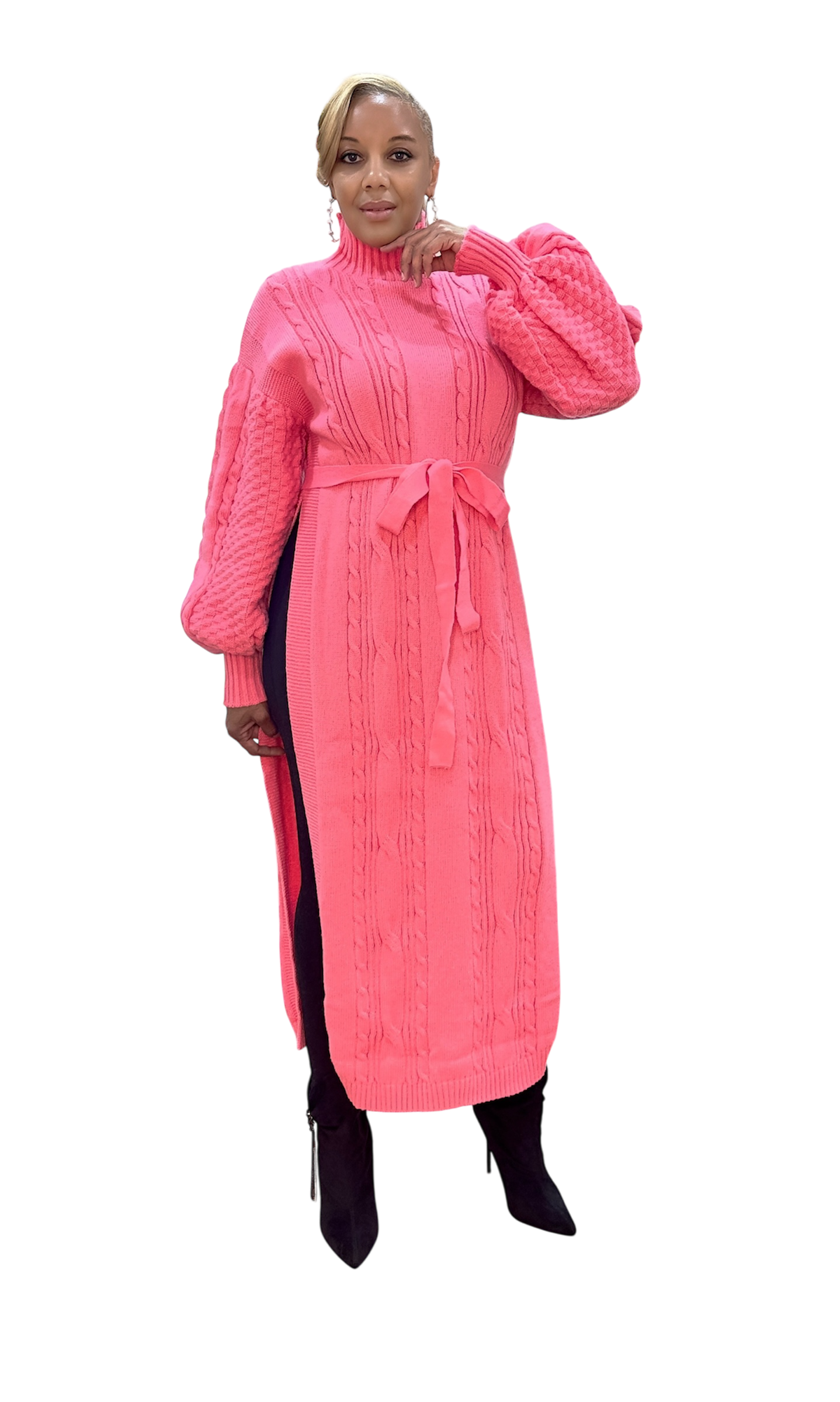 Pink Petal Tunic Sweater