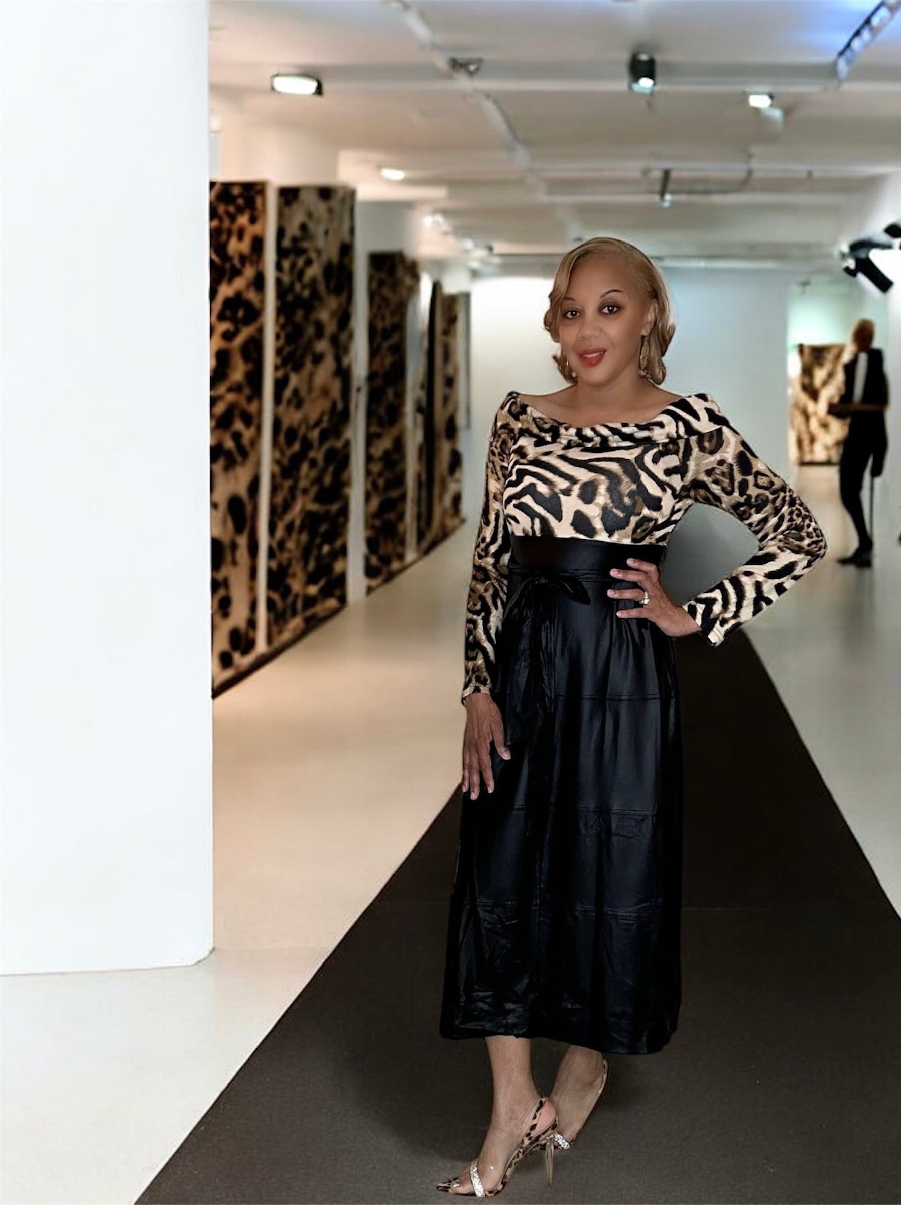 Leopard Kiss Midi Dress