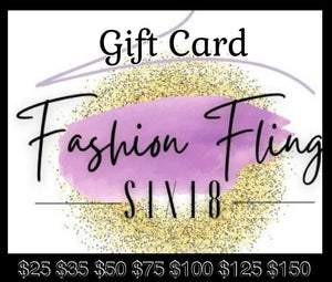 Fashion Fling Six18 Gift Card