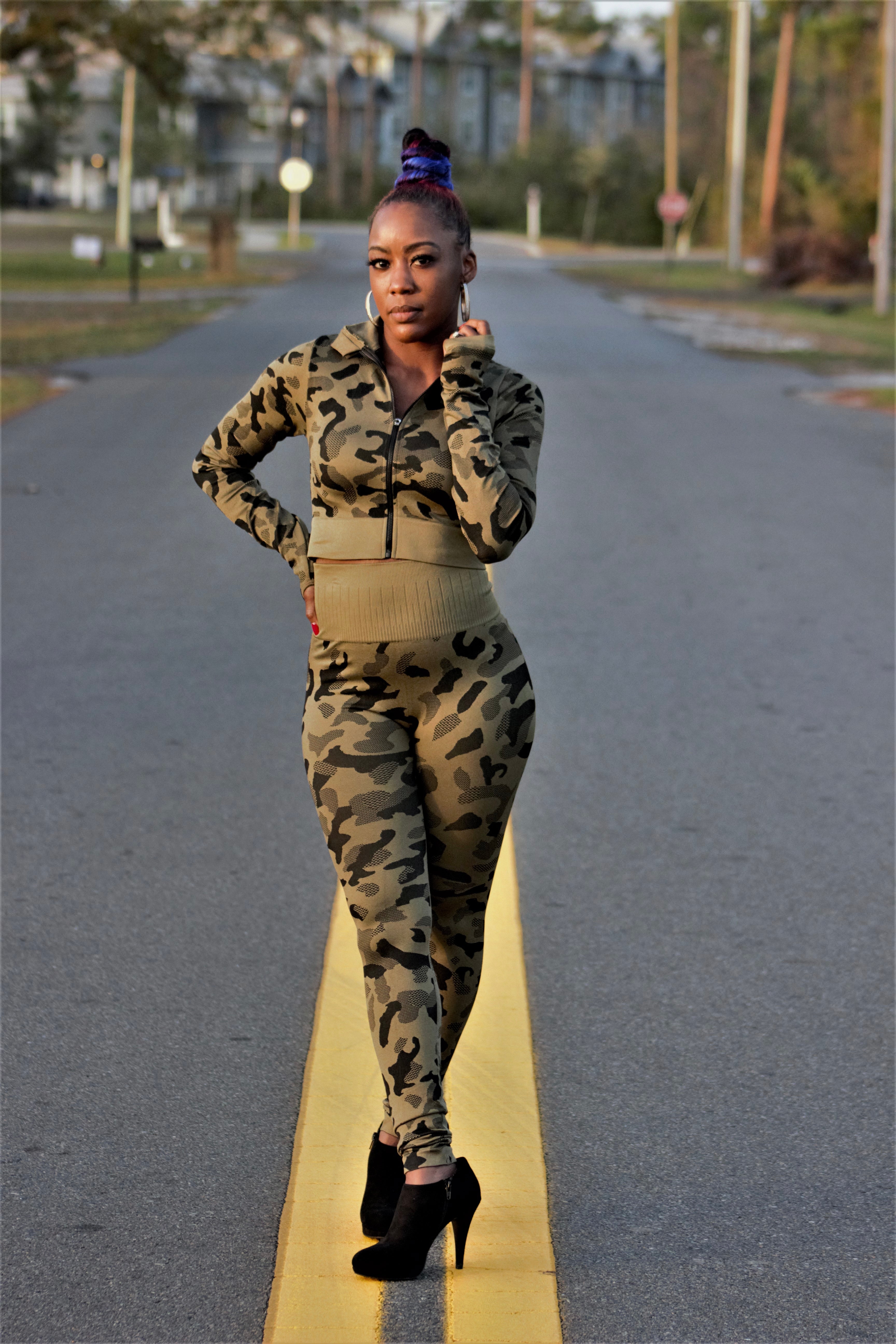 Camo Chick Activewear (Green)