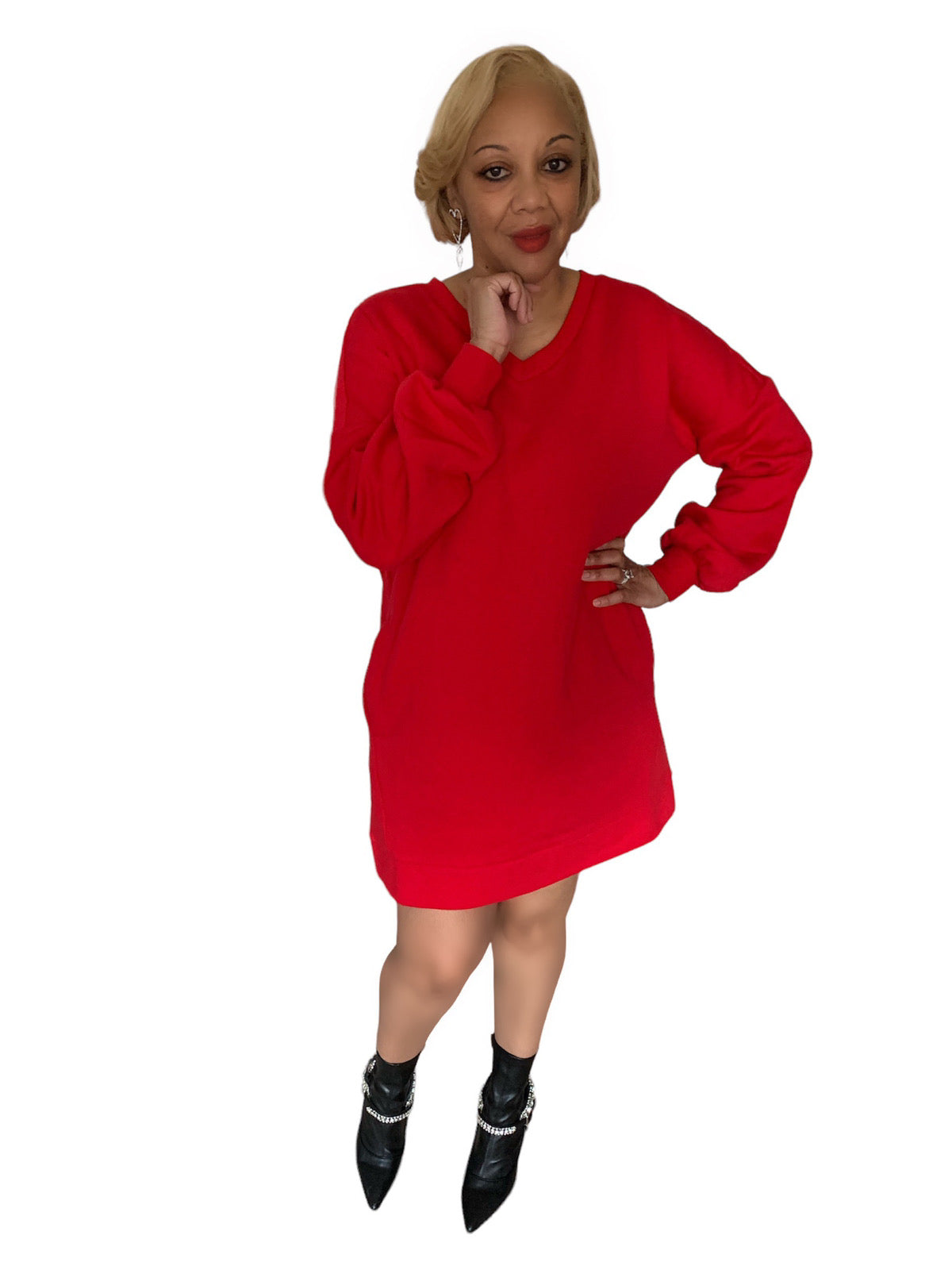 Sizzling Hot Sweatshirt Dress